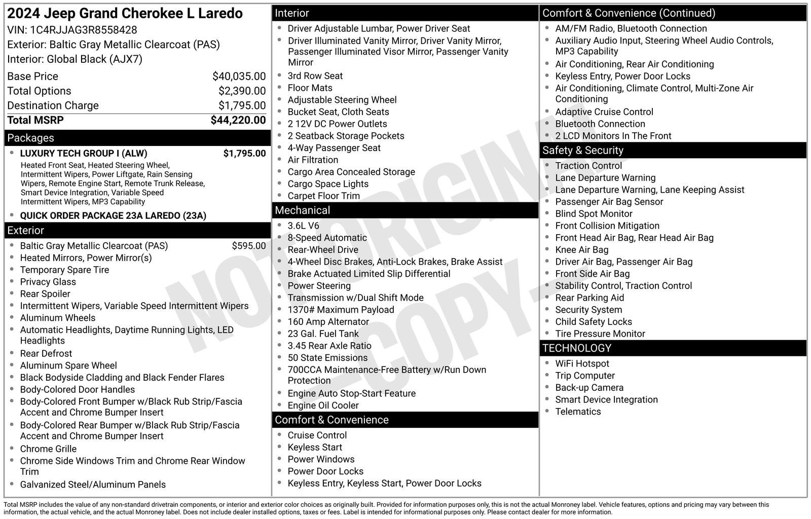 2024 Jeep Grand Cherokee L Laredo