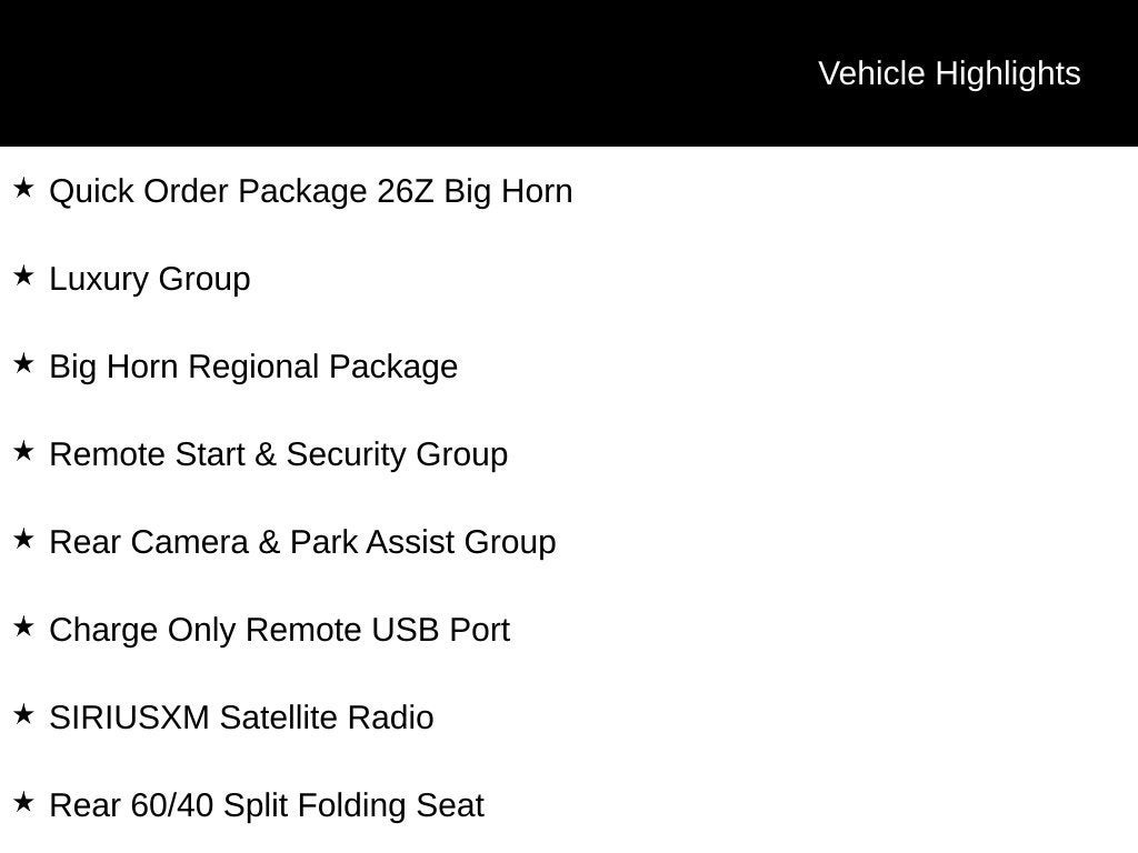 2015 RAM 1500 Big Horn