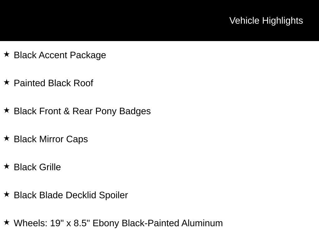 2022 Ford Mustang EcoBoost