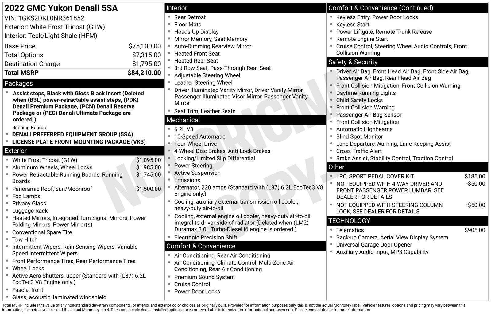 2022 GMC Yukon Denali