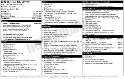 2022 Chevrolet Tahoe LT