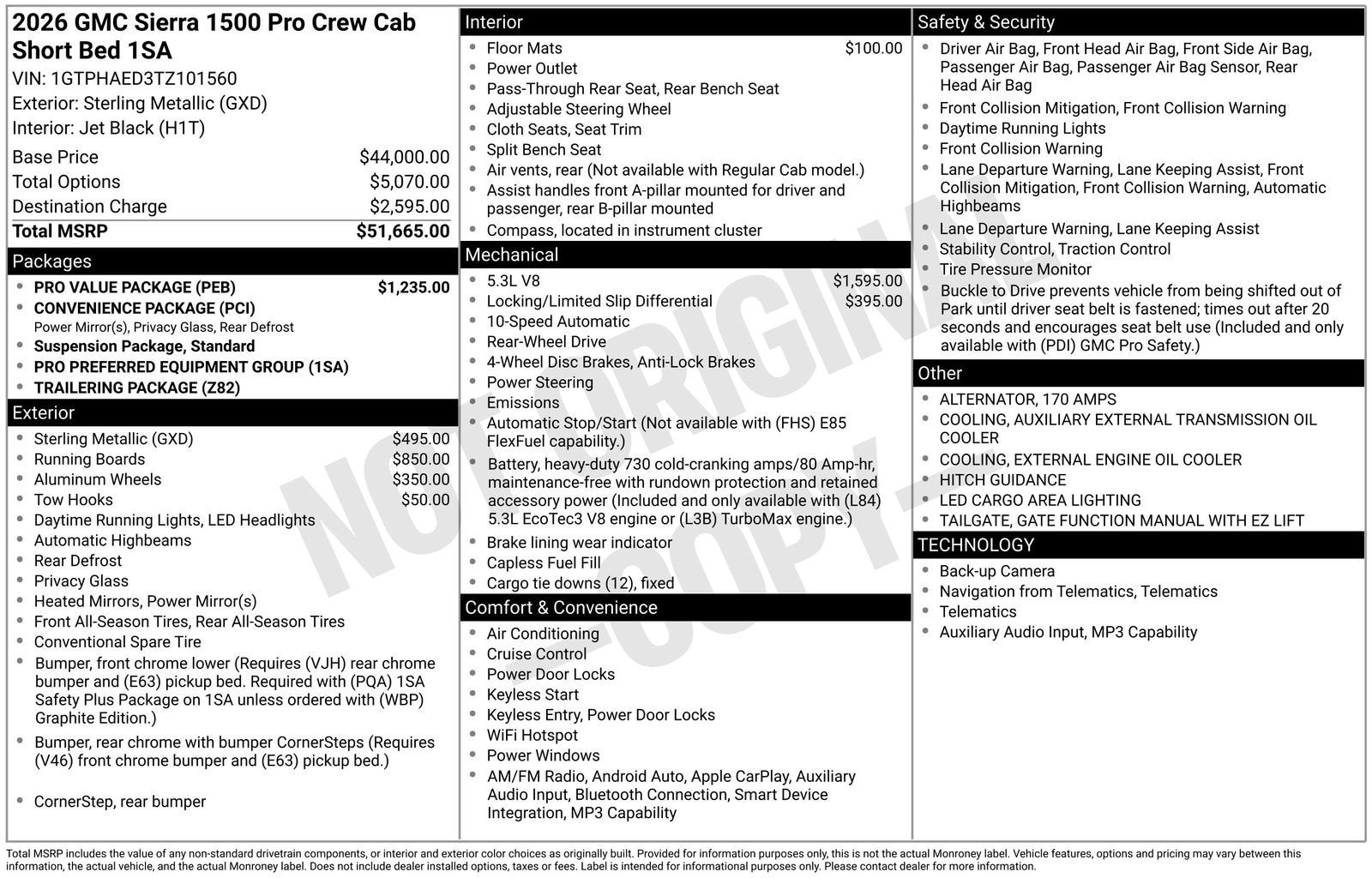 2026 GMC Sierra 1500 Pro