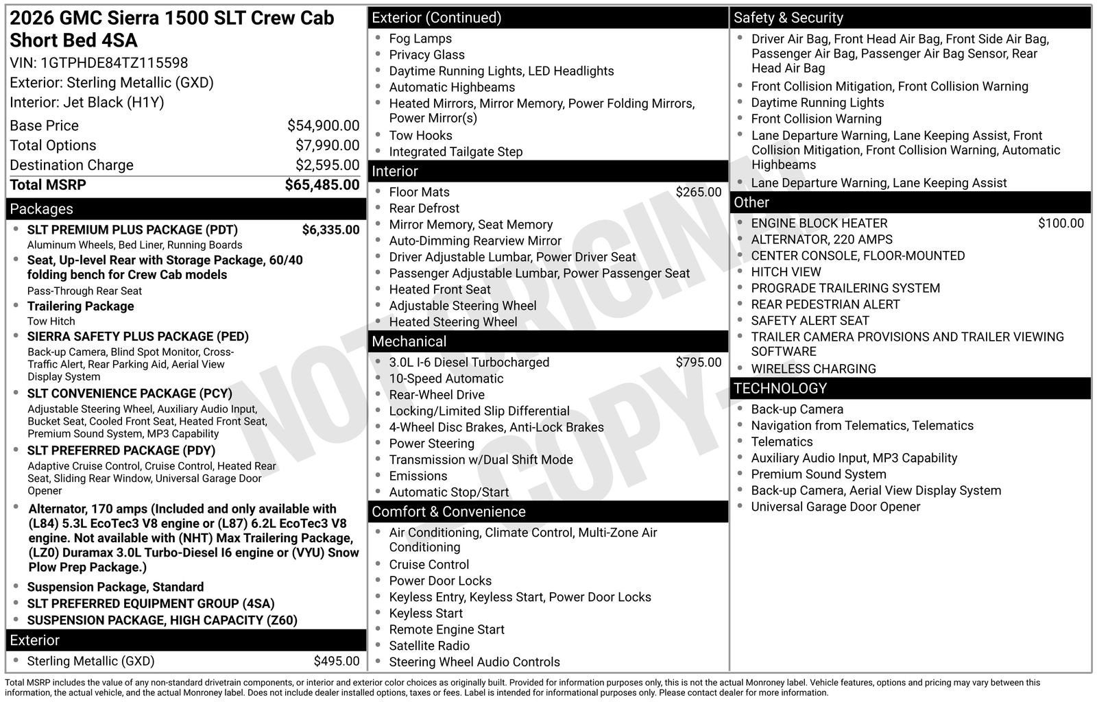 2026 GMC Sierra 1500 SLT