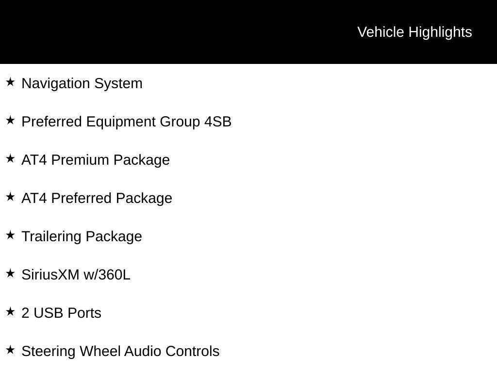 2023 GMC Sierra 1500 AT4