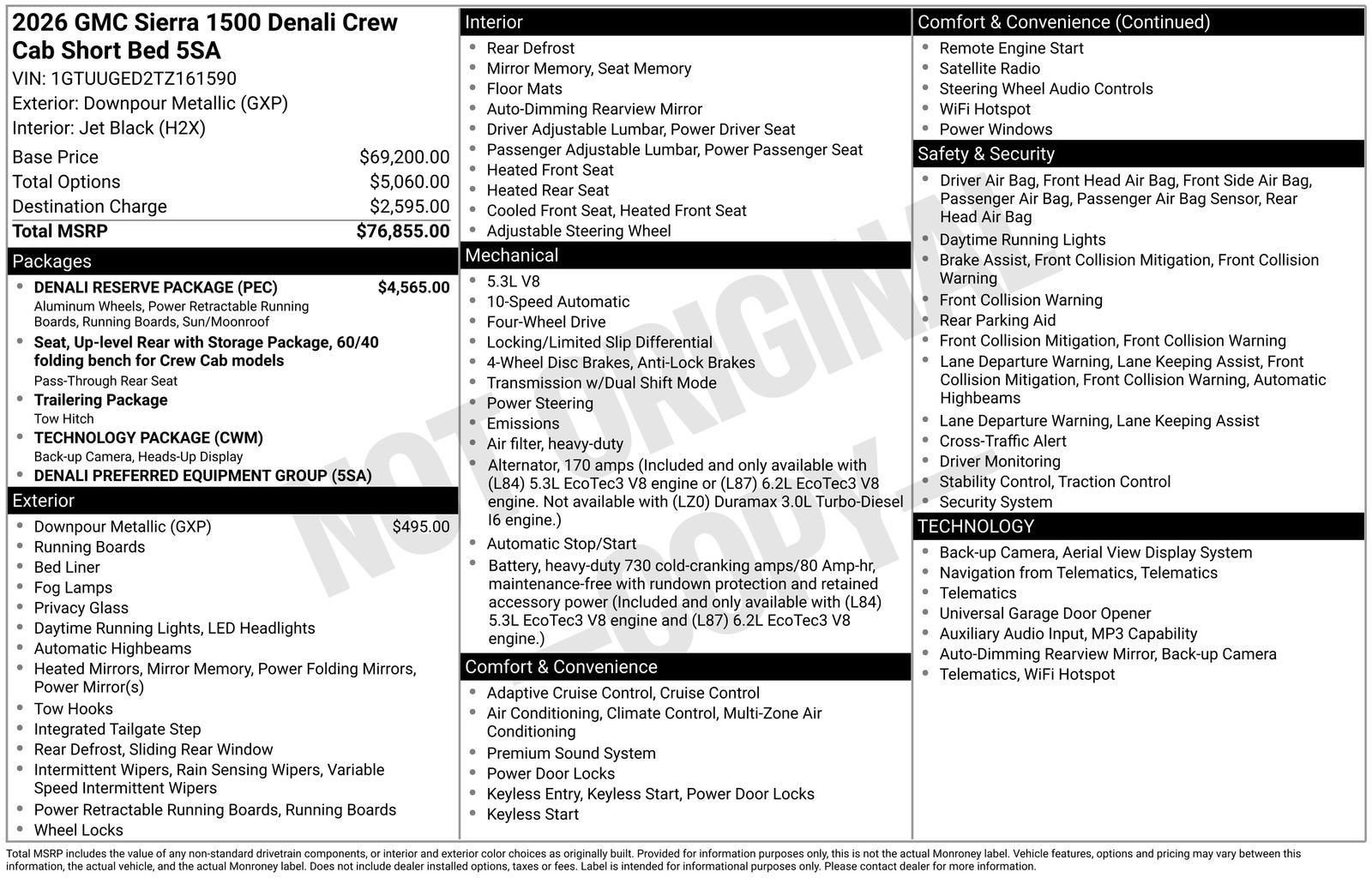 2026 GMC Sierra 1500 Denali