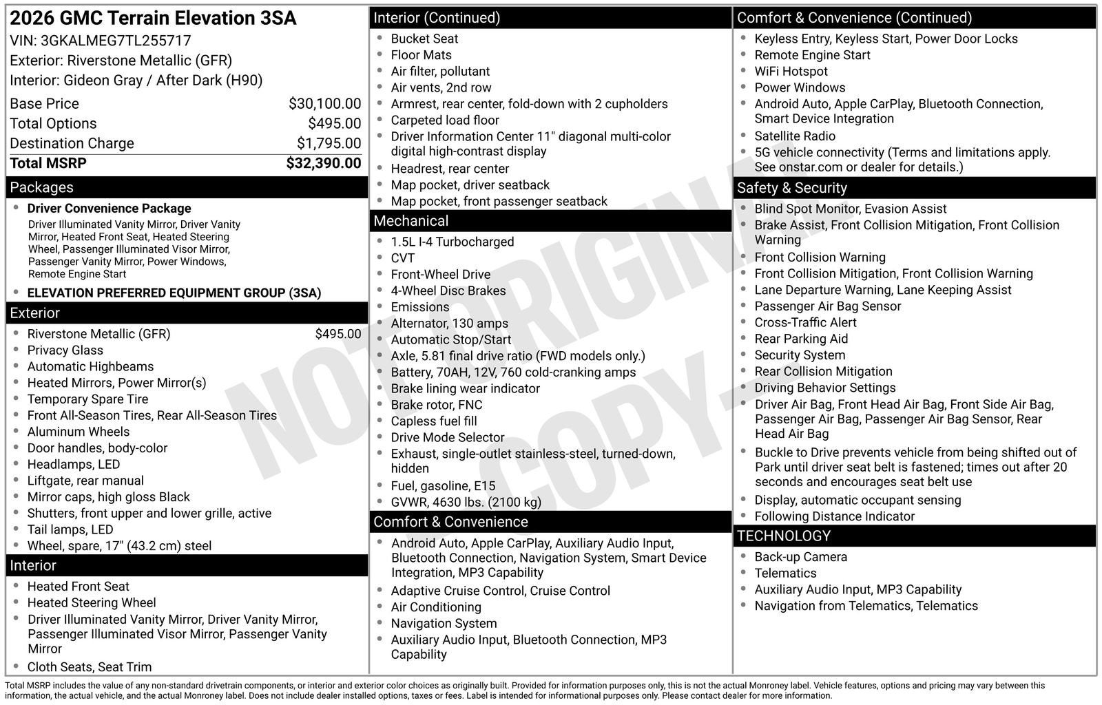 2026 GMC Terrain Elevation