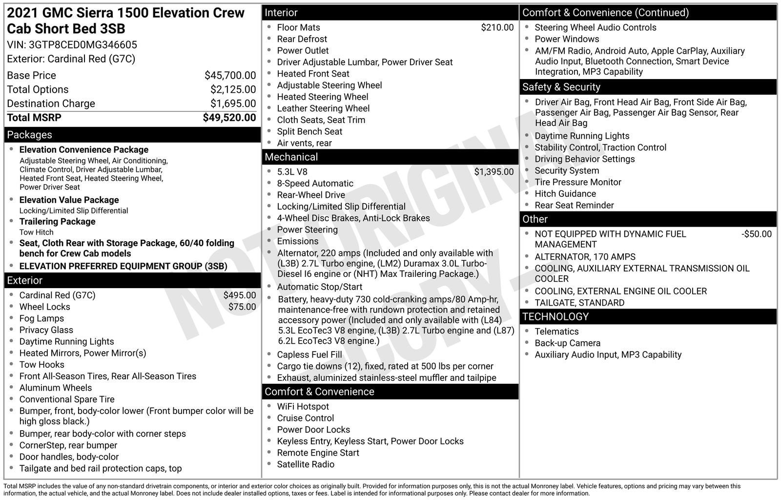 2021 GMC Sierra 1500 Elevation