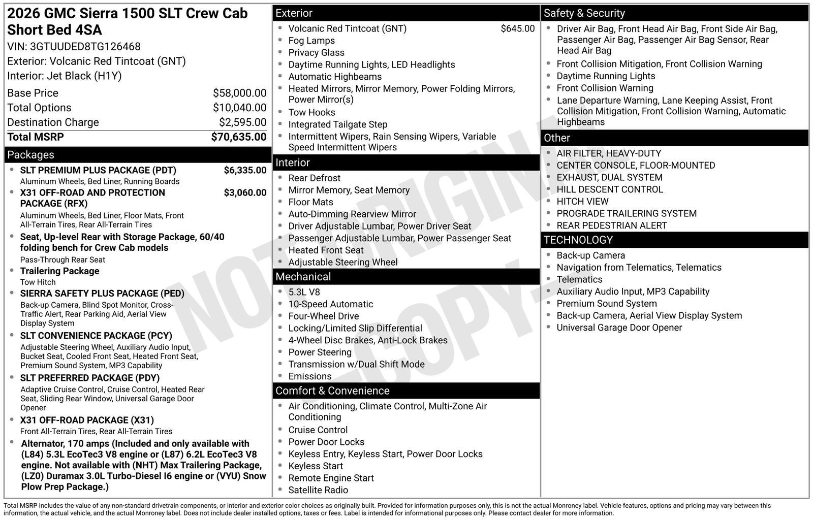 2026 GMC Sierra 1500 SLT