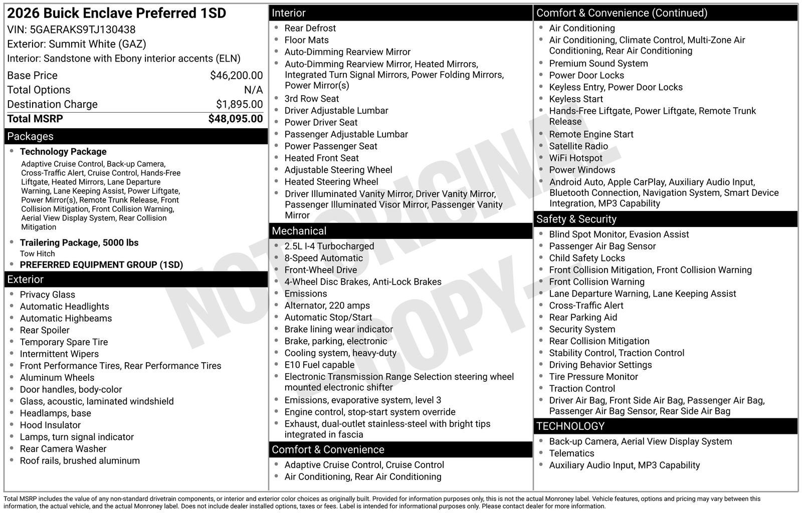 2026 Buick Enclave Preferred