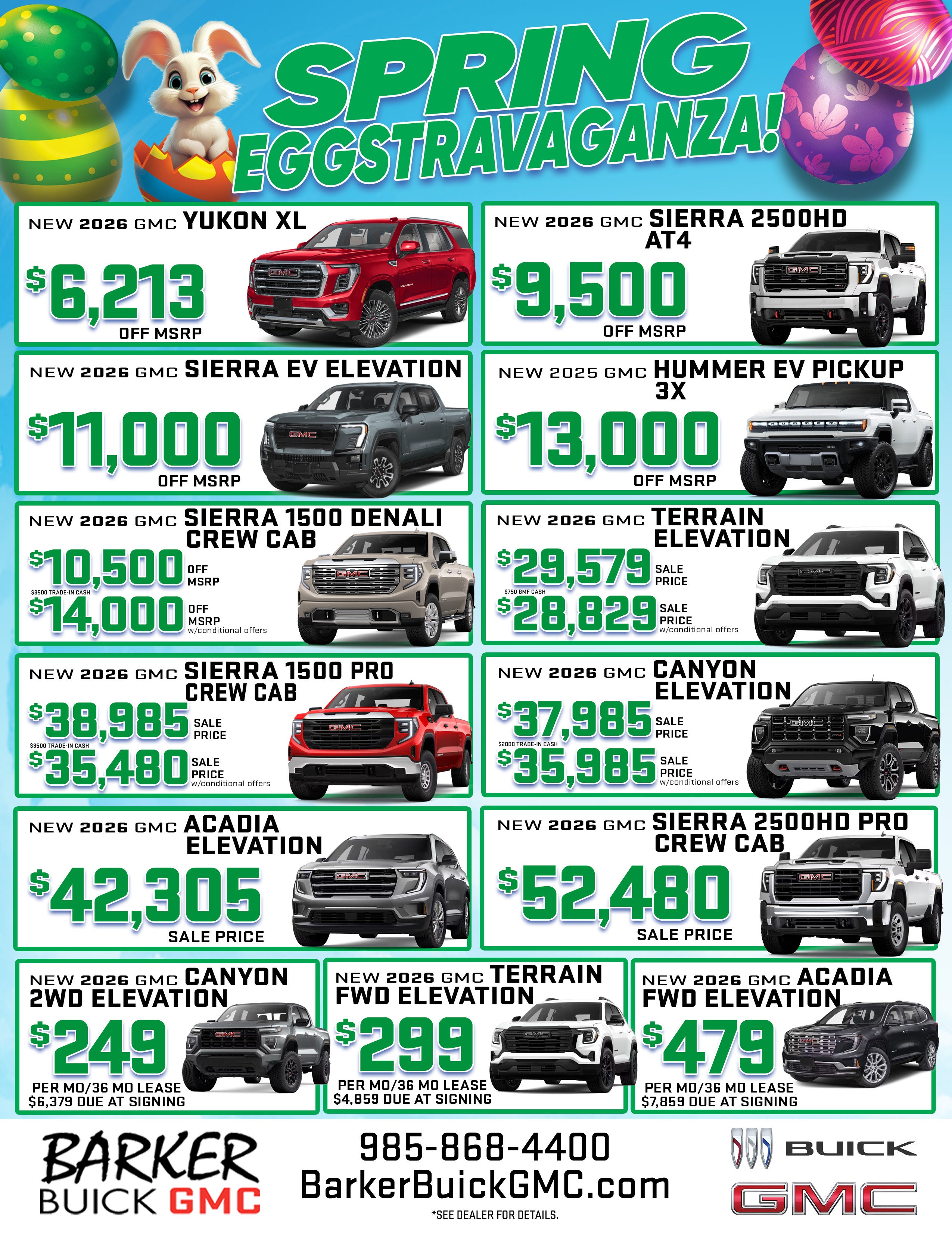 Spring Cleaning at Barker Buick GMC