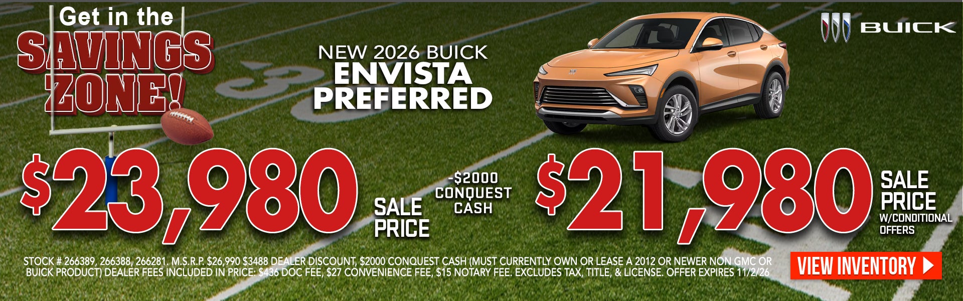 New 2026 Buick Envista Preferred
